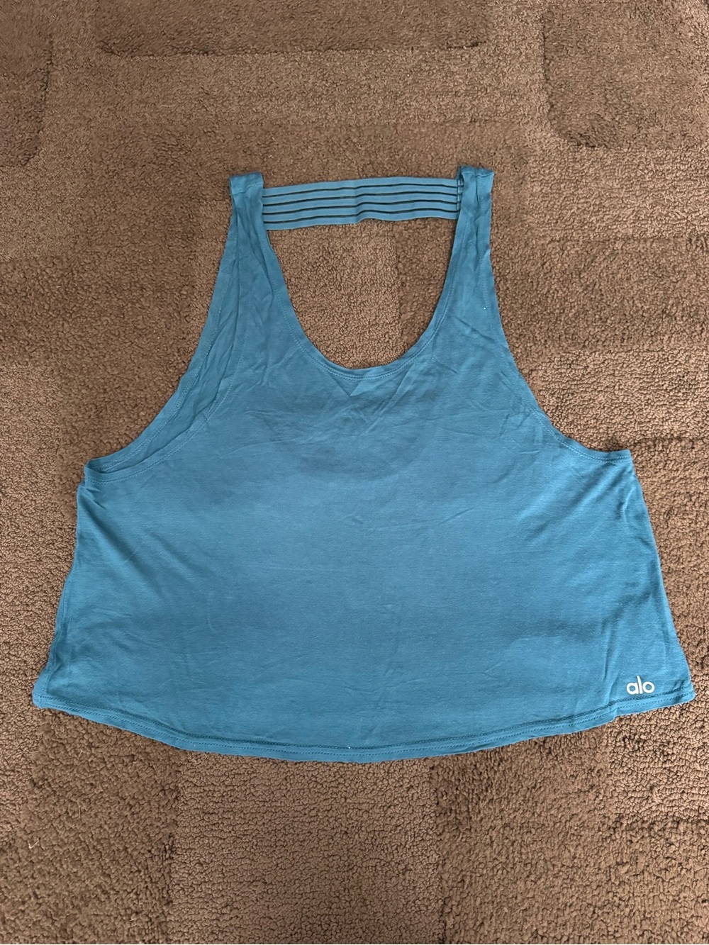 ALO Yoga Teal Tank Top